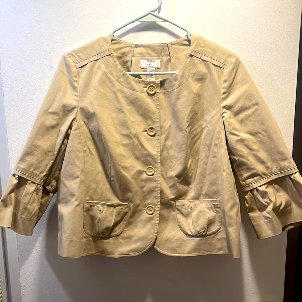 Ann Taylor Loft Petites Size 14 P Women’s Button Jacket Pockets SEND OFFERS